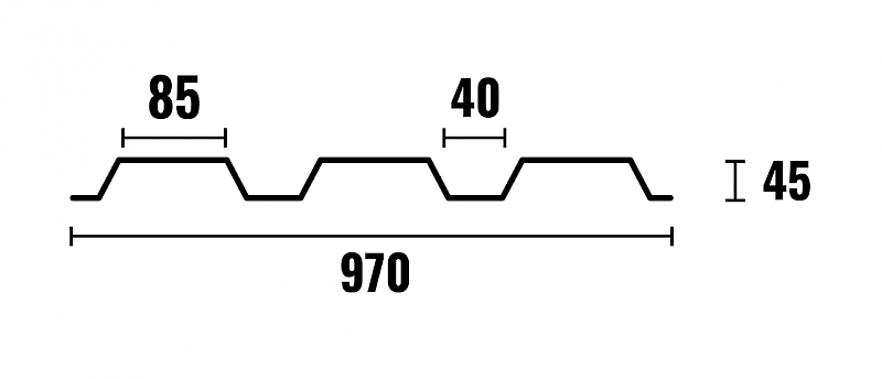 NT-45 seinäpelti, Seinäpellit - Naroma-Tuote Oy